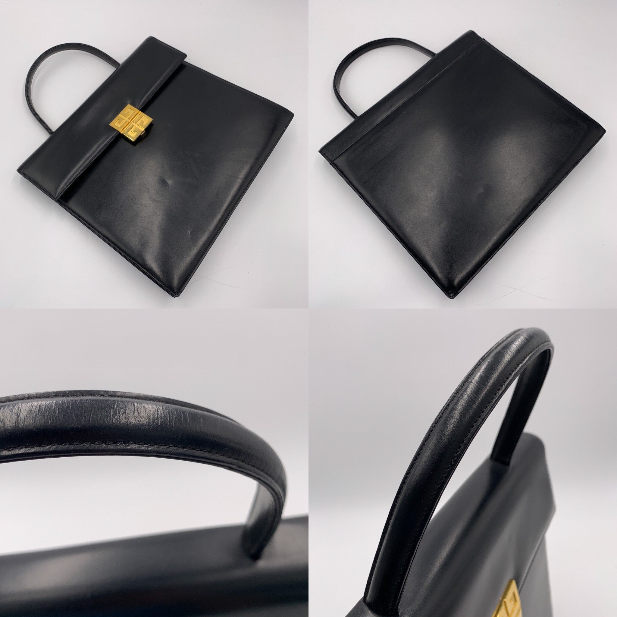 本物の GIVENCHY ヴィンテージ 4G ロゴ トップハンドルバッグ