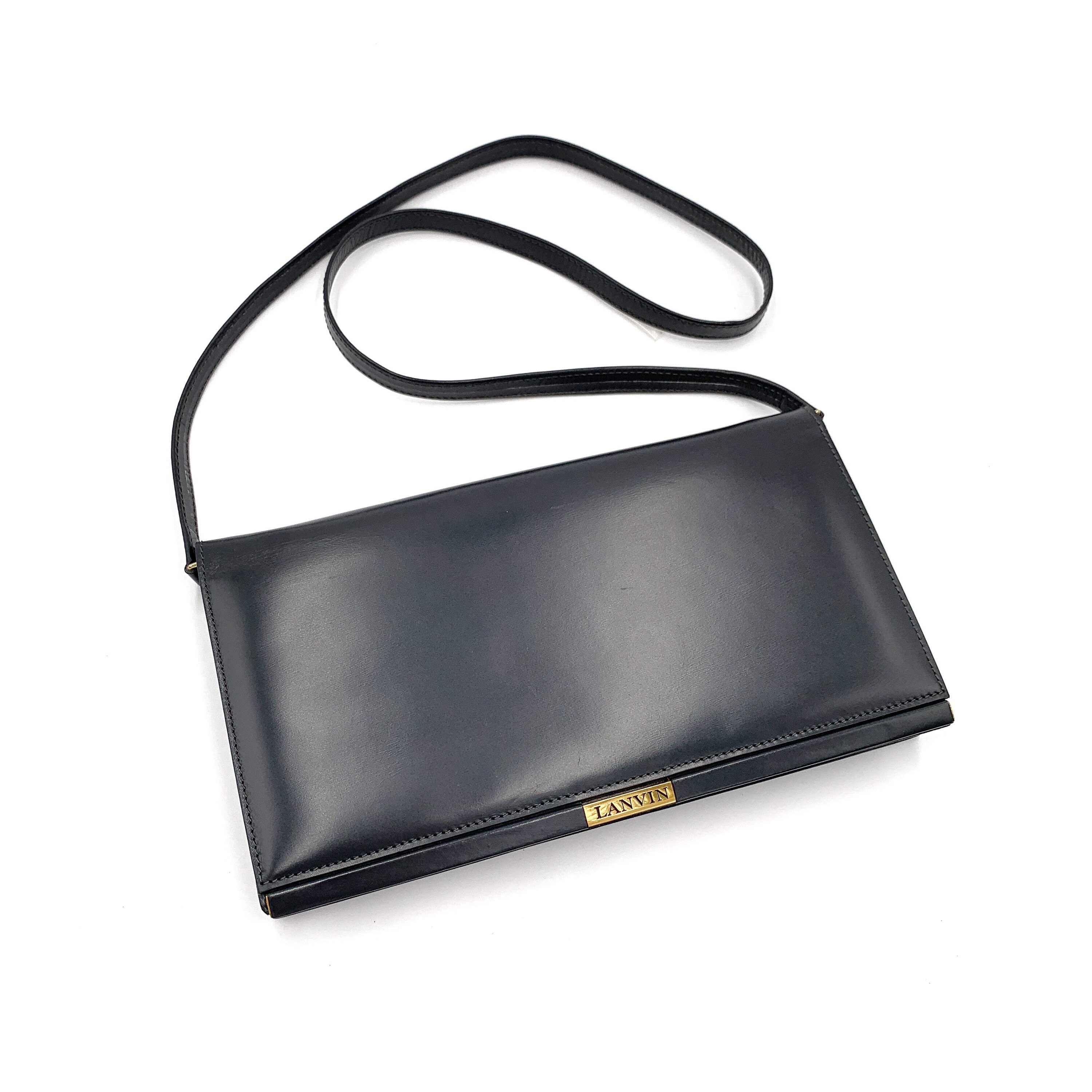 Sequence by Lanvin Metallic Leather Clutch Bag