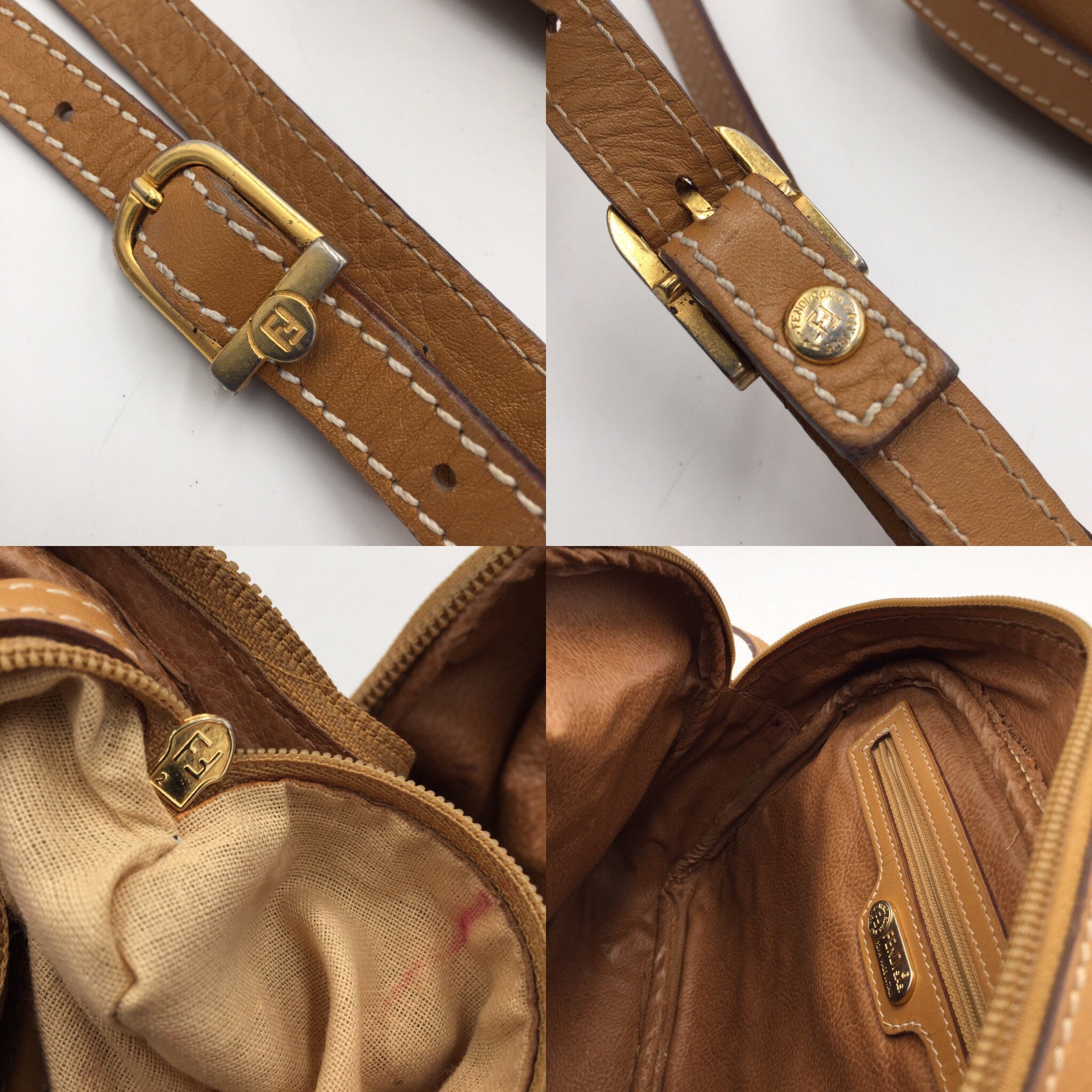 本物のフェンディ ヴィンテージ キャンバス クロスボディバッグ - Etsy 