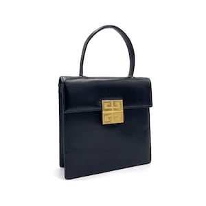 GIVENCHY Authentic Vintage 4G Logo Small Top Handle Bag