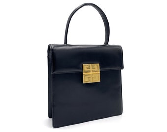 GIVENCHY Authentic Vintage 4G Logo Top Handle Bag With Strap - Etsy