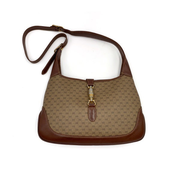 Gucci Vintage Jackie Monogram Hobo Bag