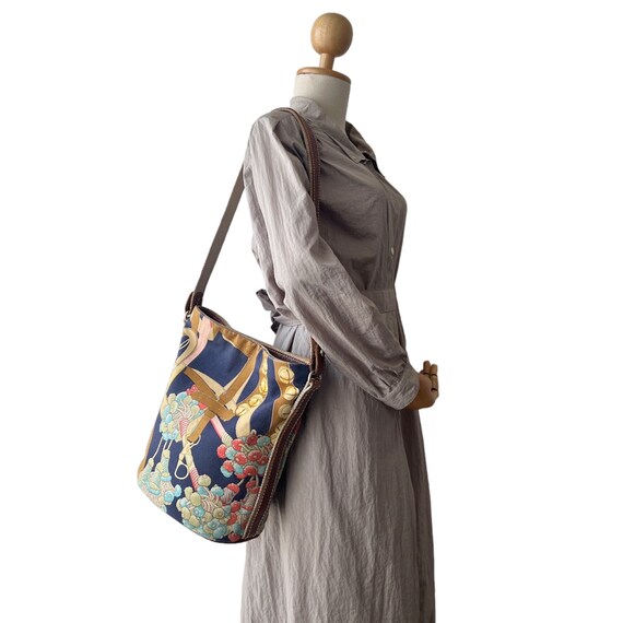 LOEWE Authentic Vintage Printed Canvas Bucket Bag - image 10