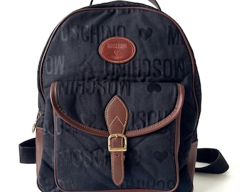 バッグ moschino vintage backpack y2k archive Vintage 90s Moschino Y2k Backpack Blue Ribbon - Etsy