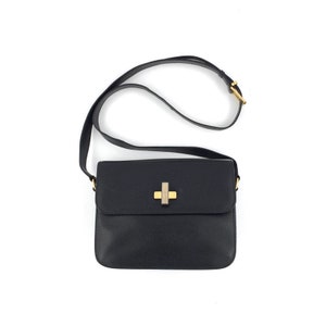 Authentic CELINE Vintage Twist logo crossbody bag