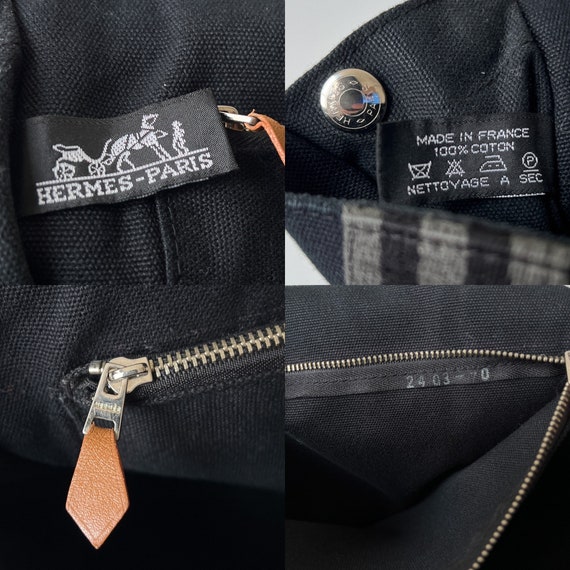 hermes canvas bag