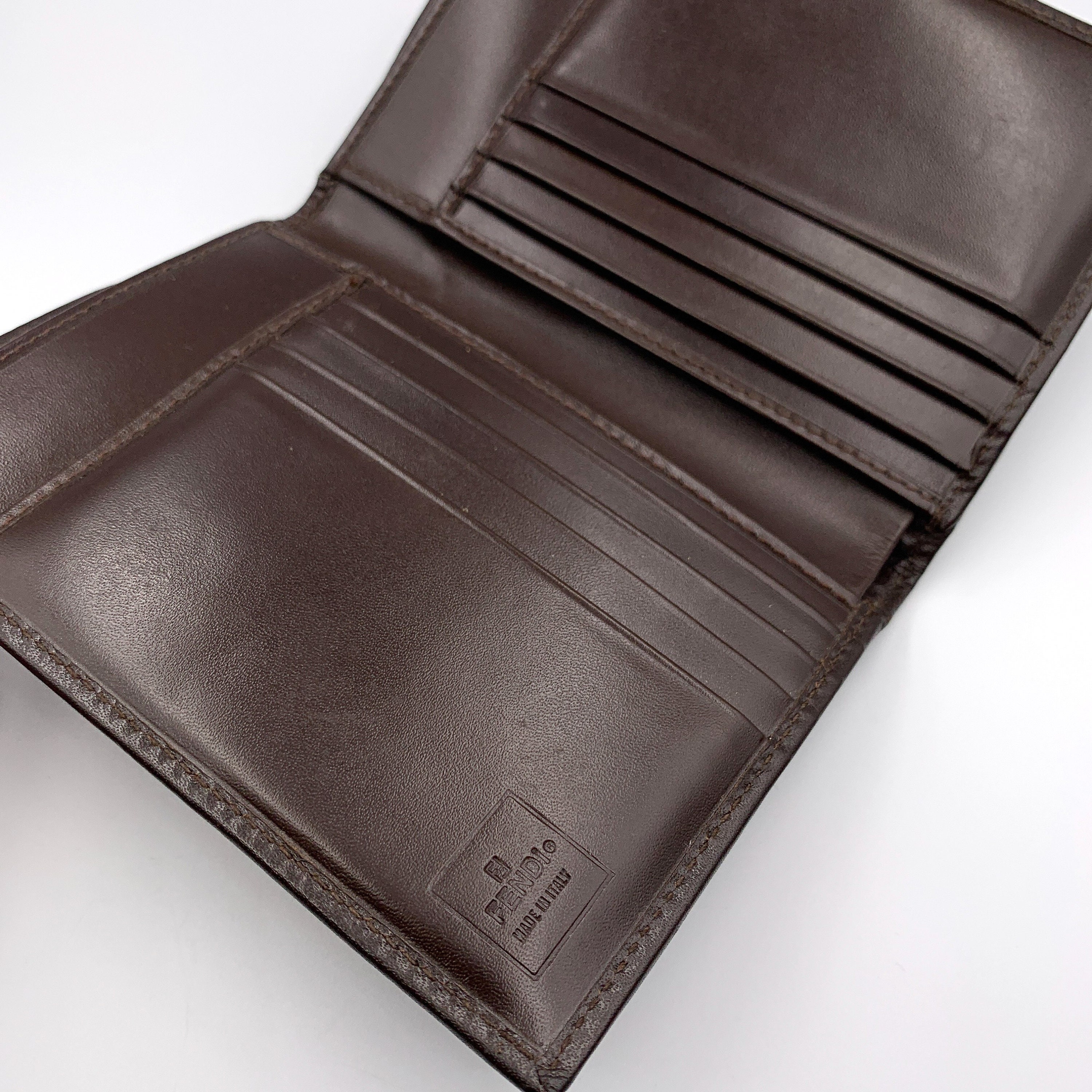 FENDI Authentic Vintage Zucca Pattern Bifold Wallet - Etsy Canada