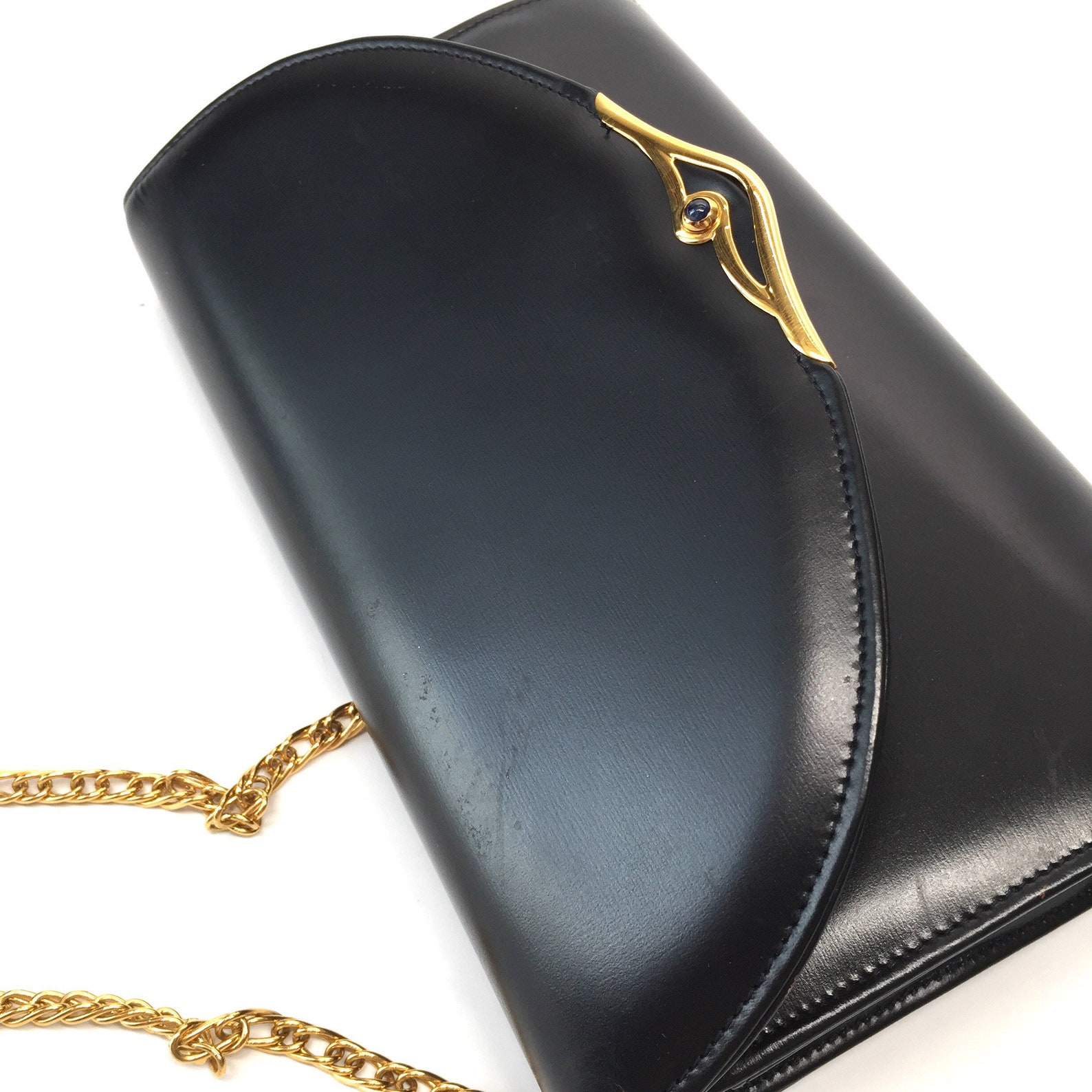 Authentic vintage Cartier navy Bag Etsy