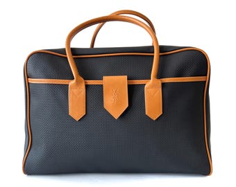 Yves Saint Laurent Authentic Vintage YSL Logo Travel Bag