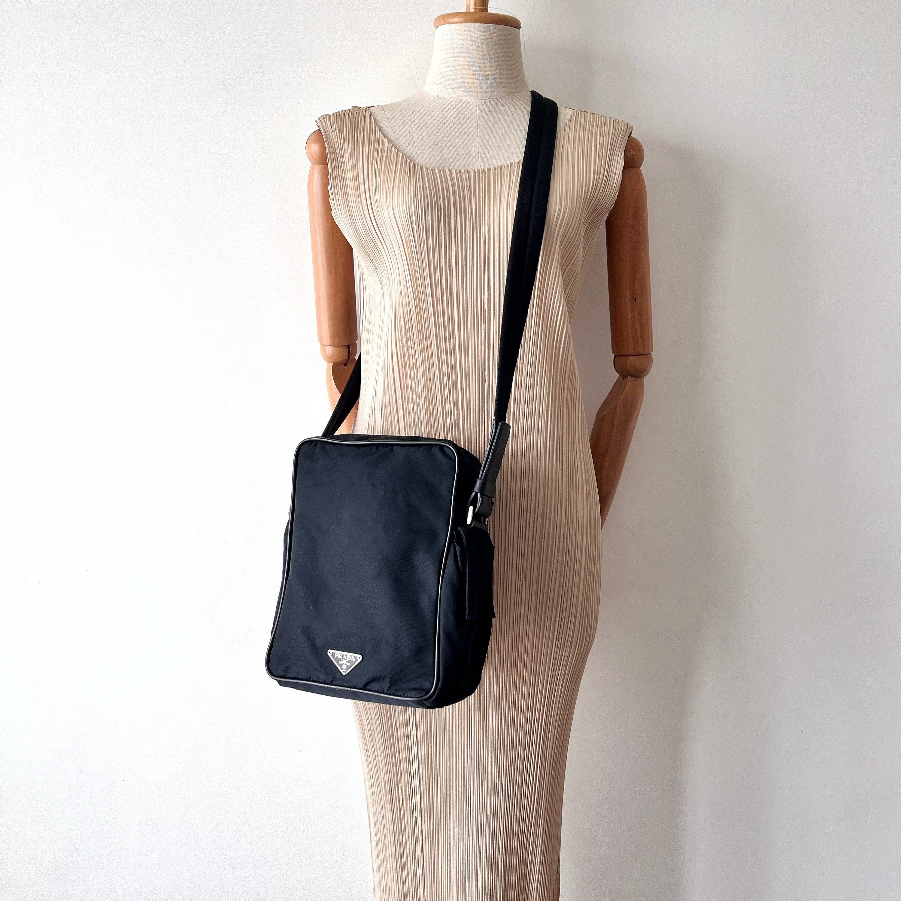 PRADA Authentic Vintage 90s Nylon Crossbody Bag - Etsy PRADA Authentic Vintage 90s Nylon Crossbody Bag - Etsy