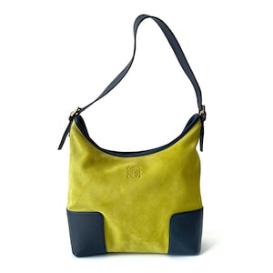 LOEWE Authentische Vintage Wildleder Umhängetasche