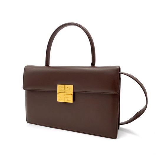 GIVENCHY Authentic Vintage 4G Logo Top Handle Bag With Strap - Etsy