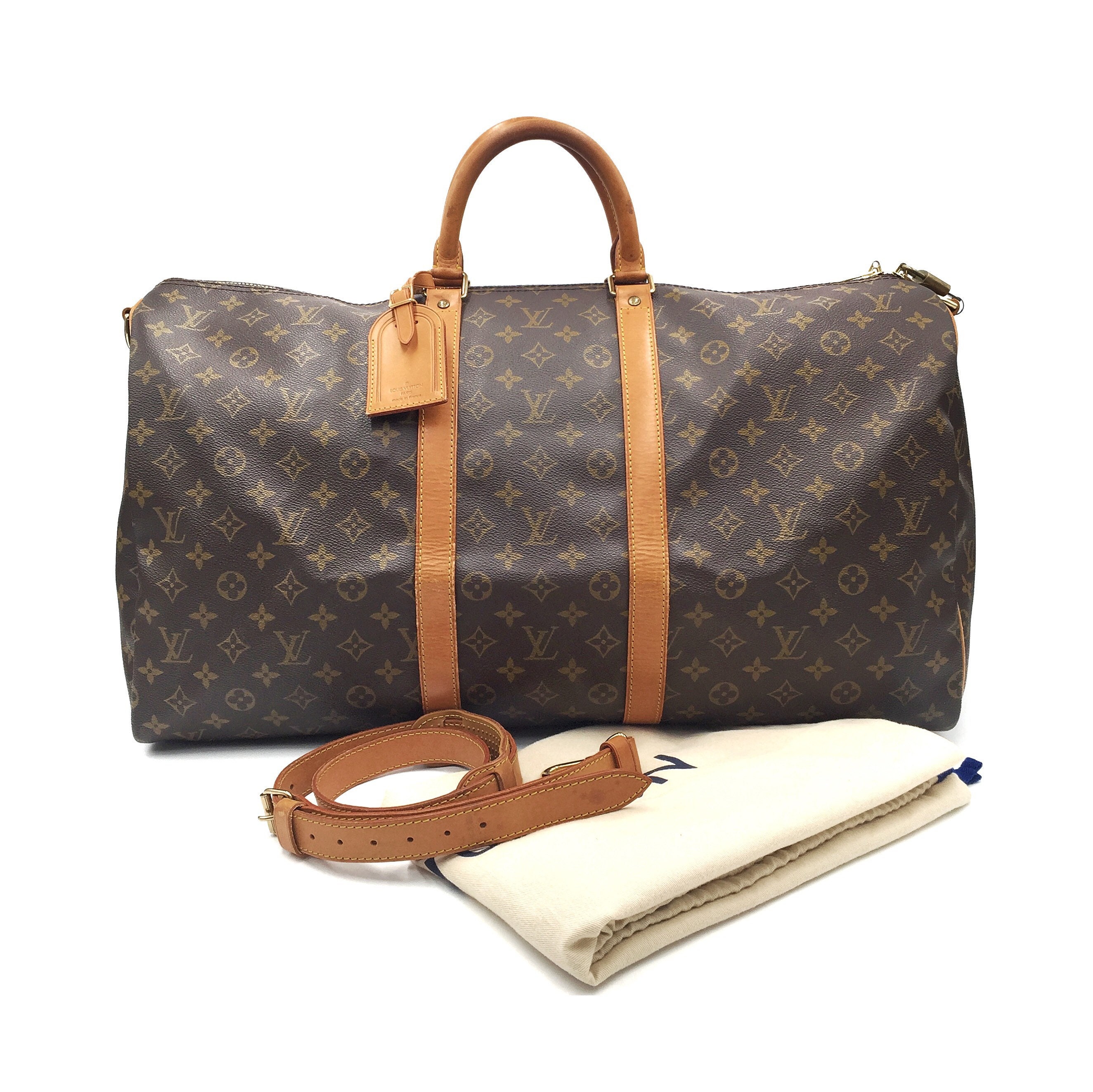 Auténtico Louis Vuitton Vintage Keepall 55 Bolso Etsy