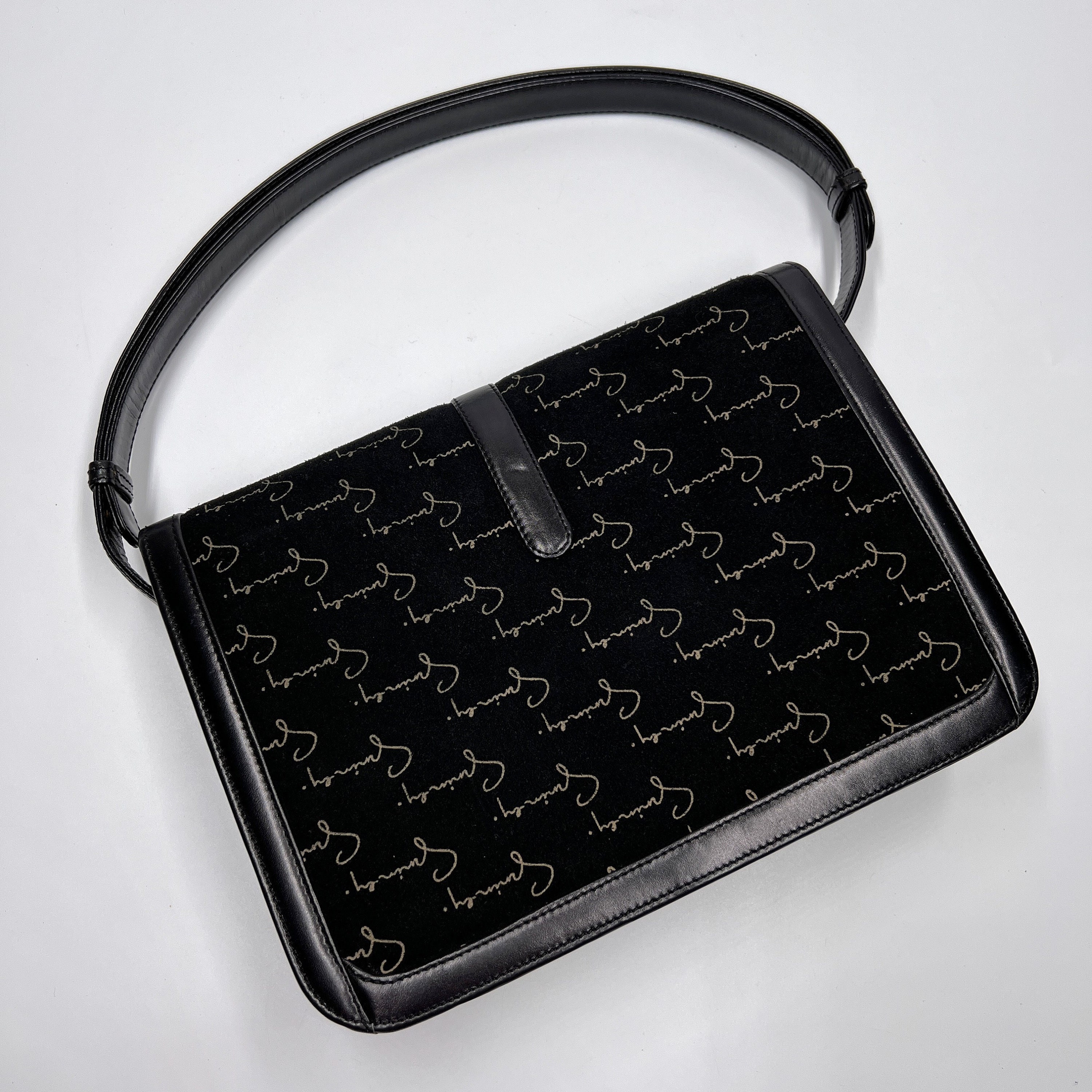Givenchy Vintage 4G Logo Tote Handbag Shoulder Bag Brown