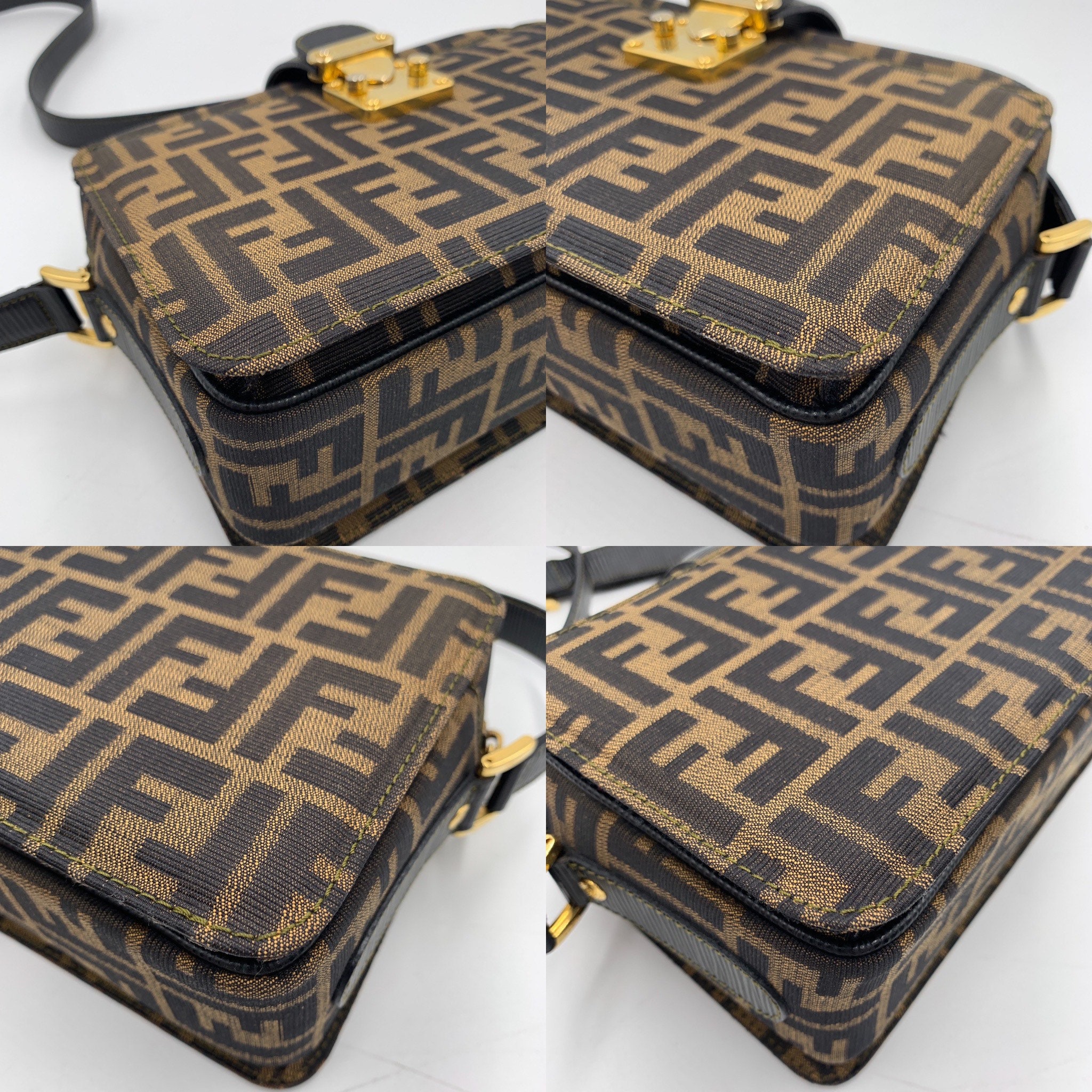 Authentic FENDI Vintage Zucca Shoulder Camera Box Bag -  Hong Kong