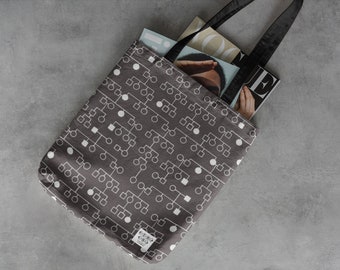 Family Tree Tote Bag - 15x15 inch Pedigree Purse for Genetics and Science Lovers, Girls in STEM