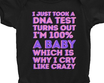 DNA Test Funny Infant Bodysuit Baby Onesie Truth Hurts Parody Lyric size 6-24M