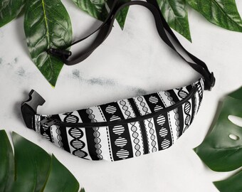 DNA Double Helix Lace Aztec Print Fanny Pack