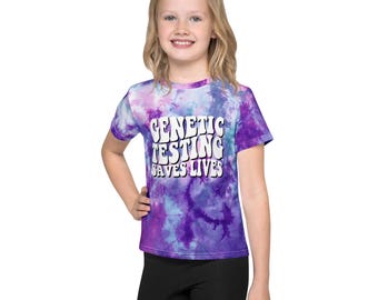 Genetic Testing Saves Lives Tie-Dye Kids Tee