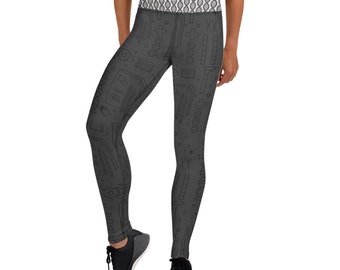 Genetics Medley Yoga Leggings / Adult Women's / STEM Enthusiasts