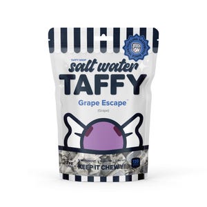 Taffy Shop Grape Escape™ (Grape) Salt Water Taffy Candy - Soft and Sweet and Made in the USA - Guaranteed Fresh - Gluten-Free, Peanut-Free