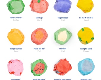 Taffy Shop Fruit Favorites Mix Salt Water Taffy Candy - Soft and Sweet and Made in the USA - Guaranteed Fresh - Gluten-Free, Peanut-Free