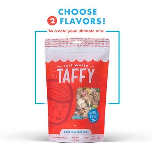 Taffy Shop Create Your Own Mix - Choose From 80 Flavors of Salt Water Taffy Candy - Guaranteed Fresh - Gluten-Free, Peanut-Free