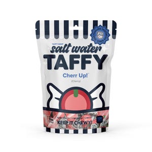 Taffy Shop Cherr Up!™ (Cherry) Salt Water Taffy Candy - Soft and Sweet and Made in the USA - Guaranteed Fresh - Gluten-Free, Peanut-Free