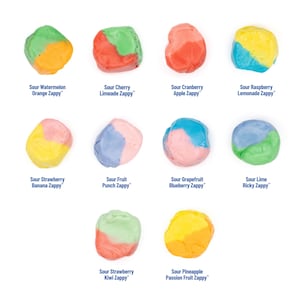 Taffy Shop Sour Zappy Favorites™ Mix Salt Water Taffy Candy - Soft, Sweet Candy Assortment, Made in the USA - Gluten-Free, Peanut-Free