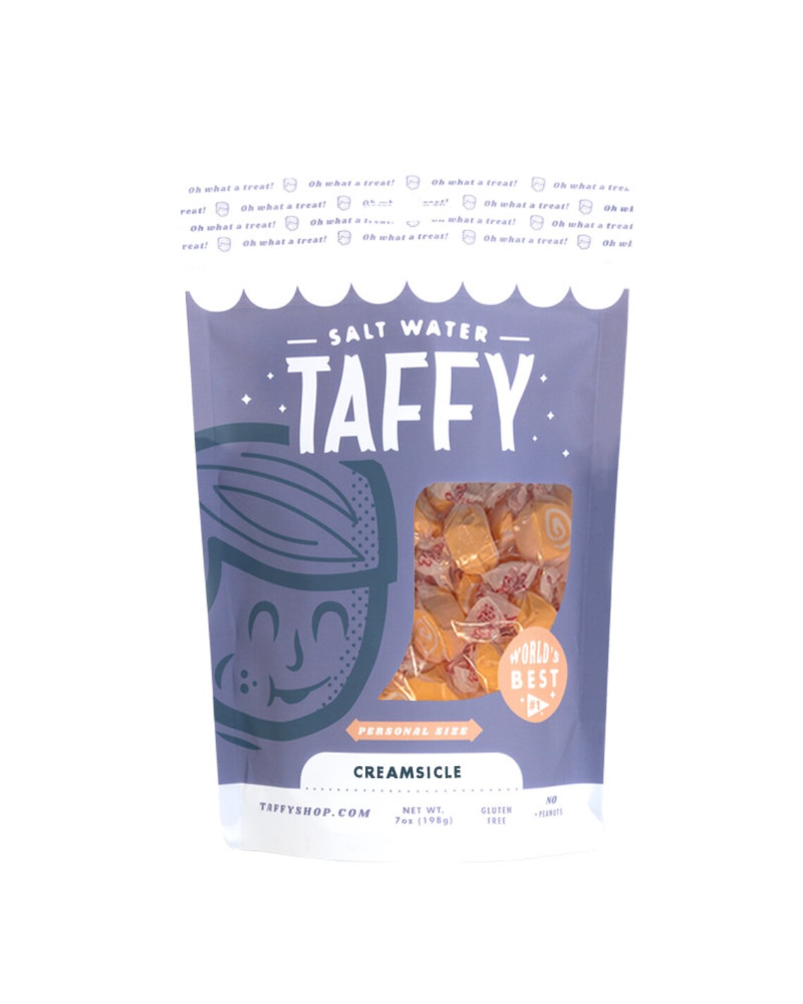 Taffy Shop Creamsicle Salt Water Taffy Candy Soft and Sweet Etsy