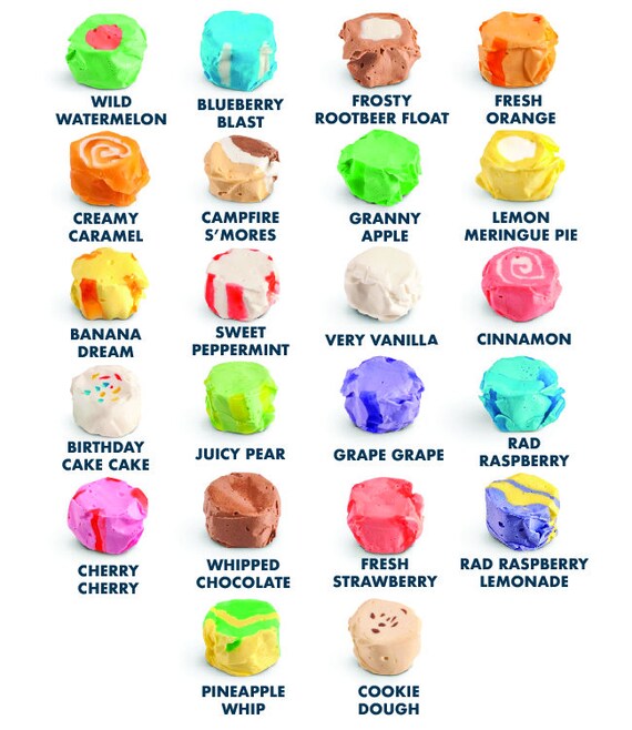 Taffy Shop Favorites Mix Salt Water Taffy Candy Candy Soft Etsy