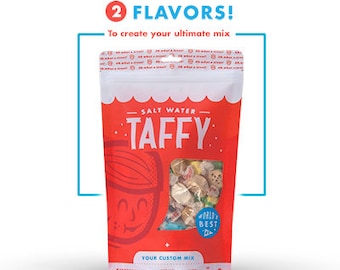 Taffy Shop Create Your Own Mix - Choose From 80 Flavors of Saltwater Taffy - Guaranteed Fresh - Gluten-Free, Peanut-Free