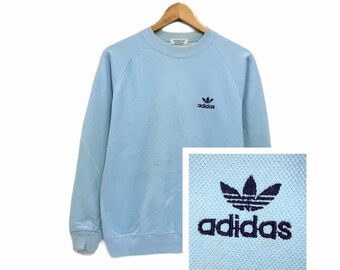 adidas originals sweatshirt with embroidered small logo in navy