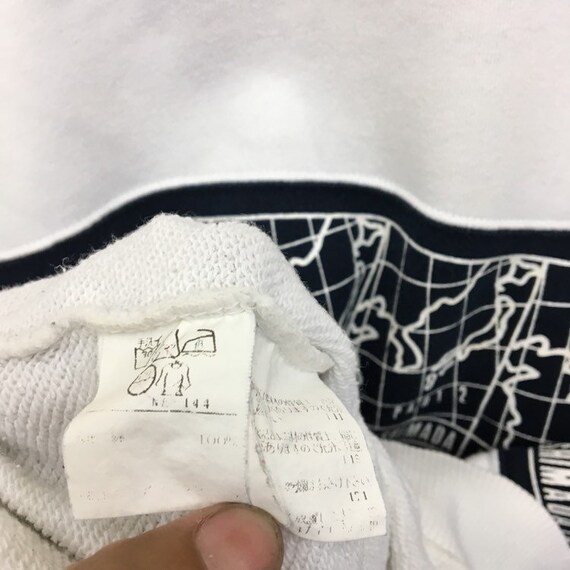 Part 2 By Junko Shimada Crewneck Multicolor Sweatshirt Full Print Maps Logo Pullover  Japanese Brands  Fashion Designer  Small Size