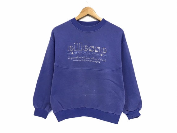 ELLESSE Crewneck Sweatshirt Embroidery Big Logo Spell Out | Etsy