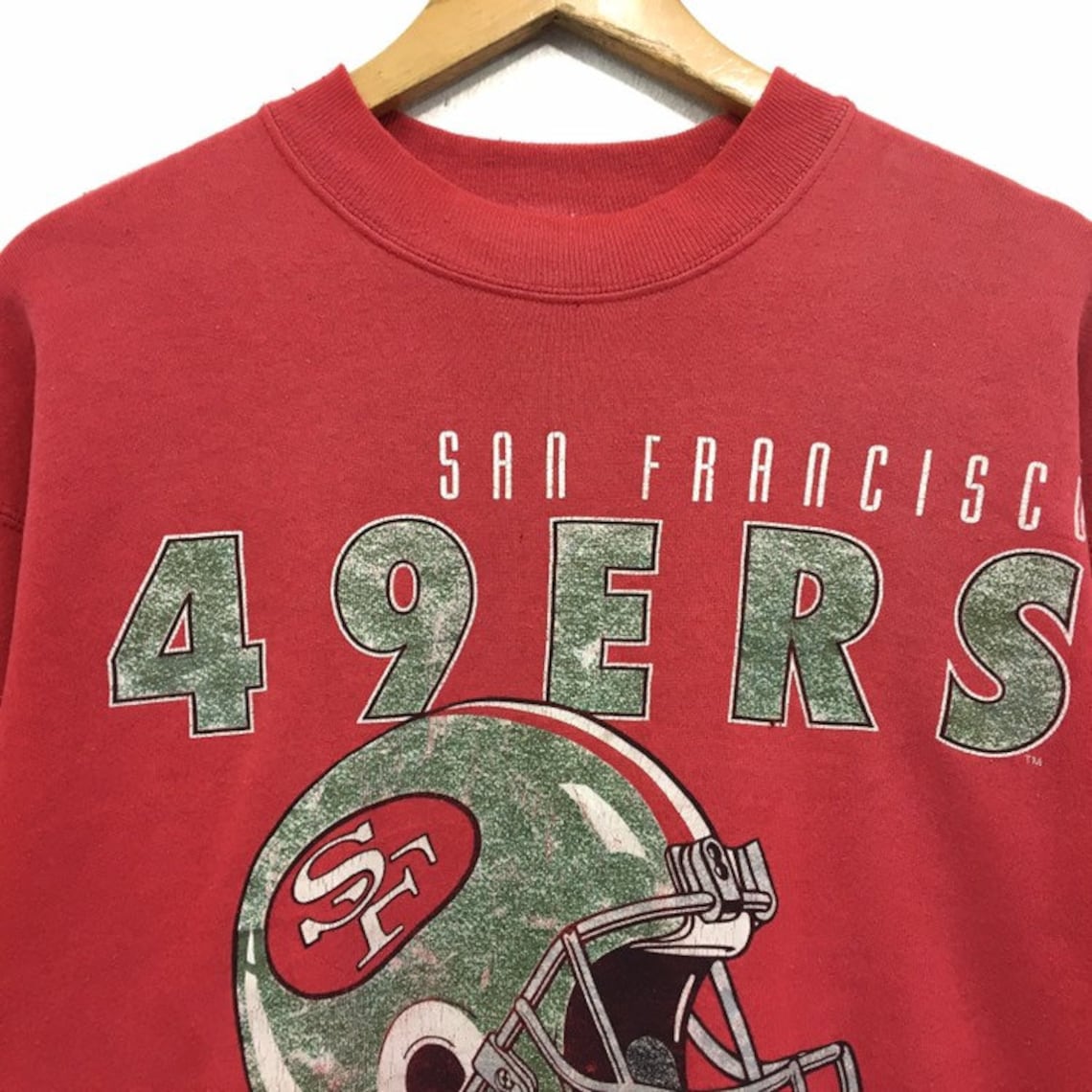 Vintage 90s SAN FRANCISCO 49ers Crewneck Sweatshirt Big Spell - Etsy