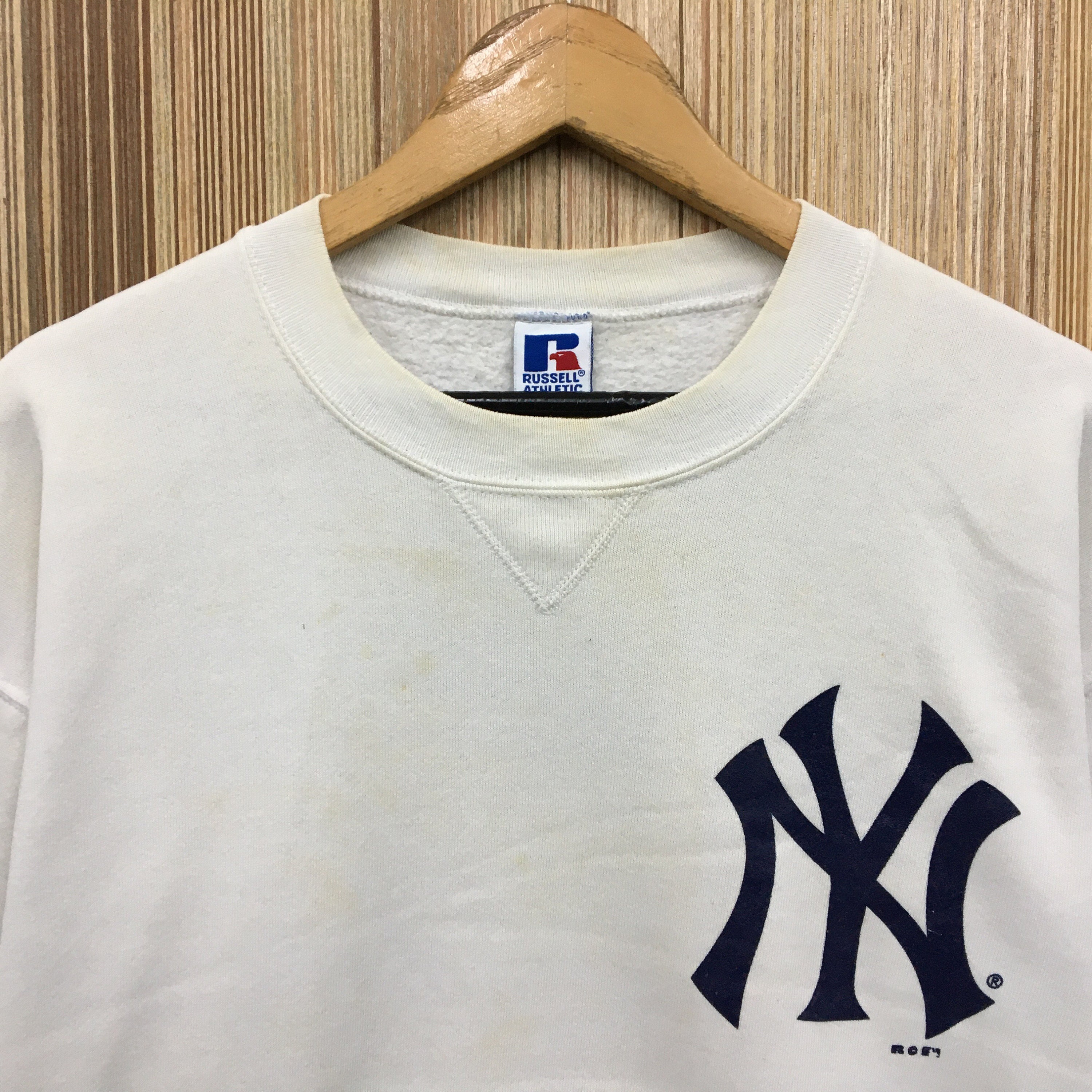 Vintage NEW YORK YANKEES Crewneck Sweatshirt Medium Spell Out Etsy