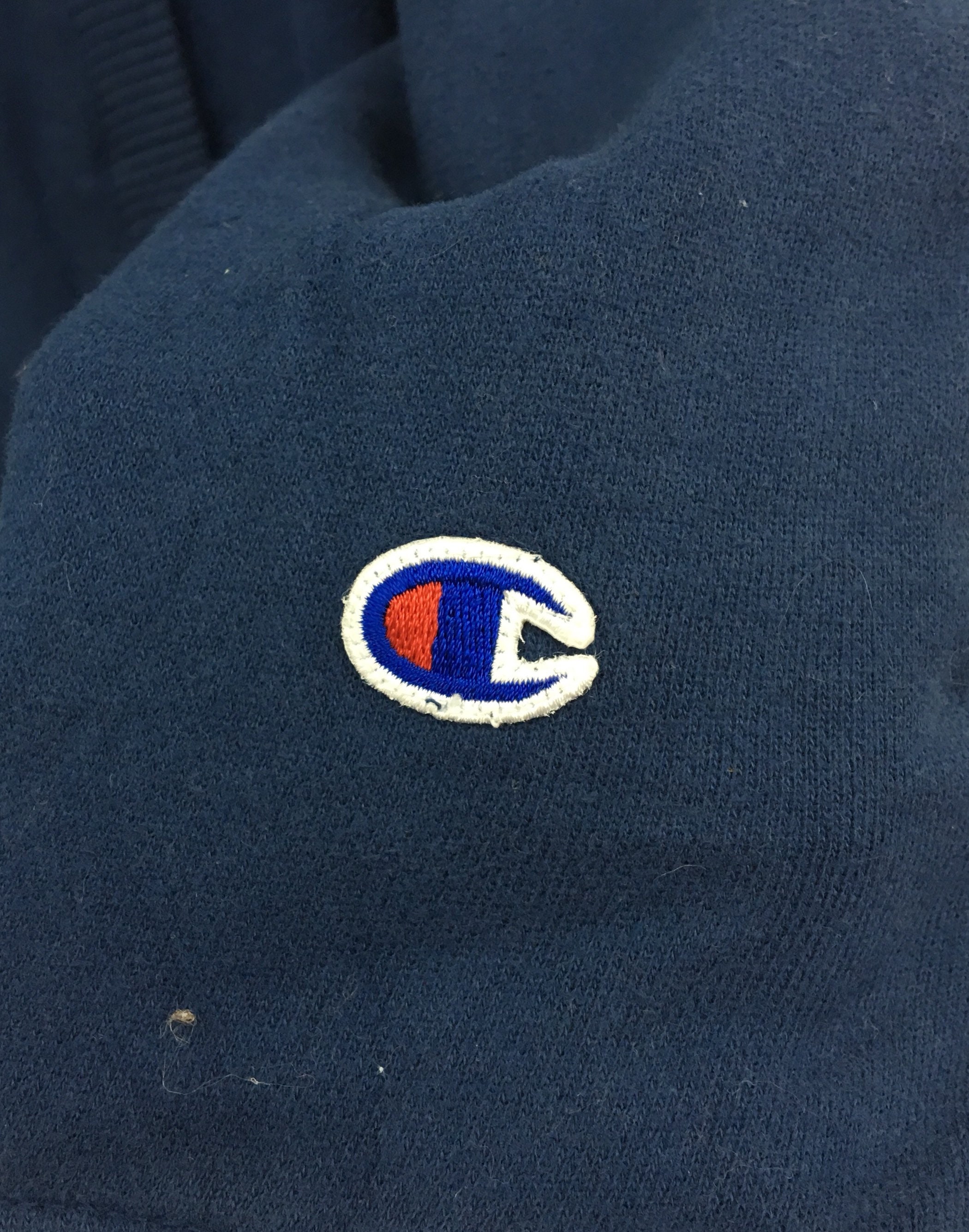 Champion Button Up Sweatshirt Jumper Embroidery Small Logo | Etsy