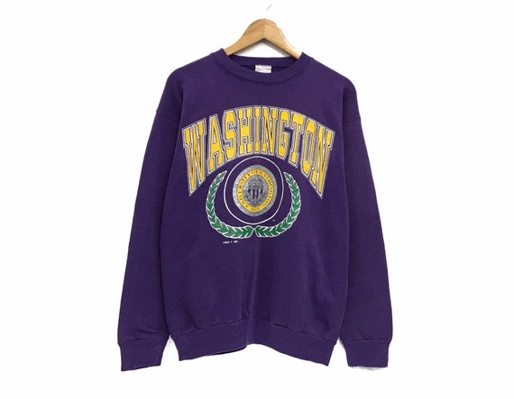 Vintage 90s WASHINGTON UNIVERSITY Crewneck Sweatshirt Big Logo - Etsy