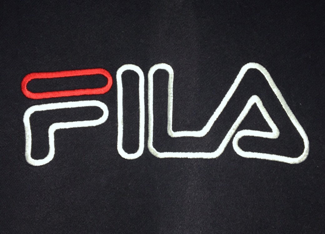 FILA Crewneck Sweatshirt Embroidery Big Logo Spell Out | Etsy