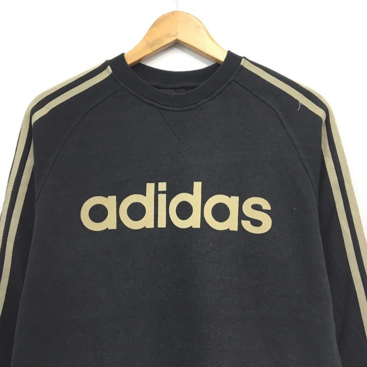 Adidas Crewneck Sweatshirt Big Logo Print Spell Out Pullover / | Etsy