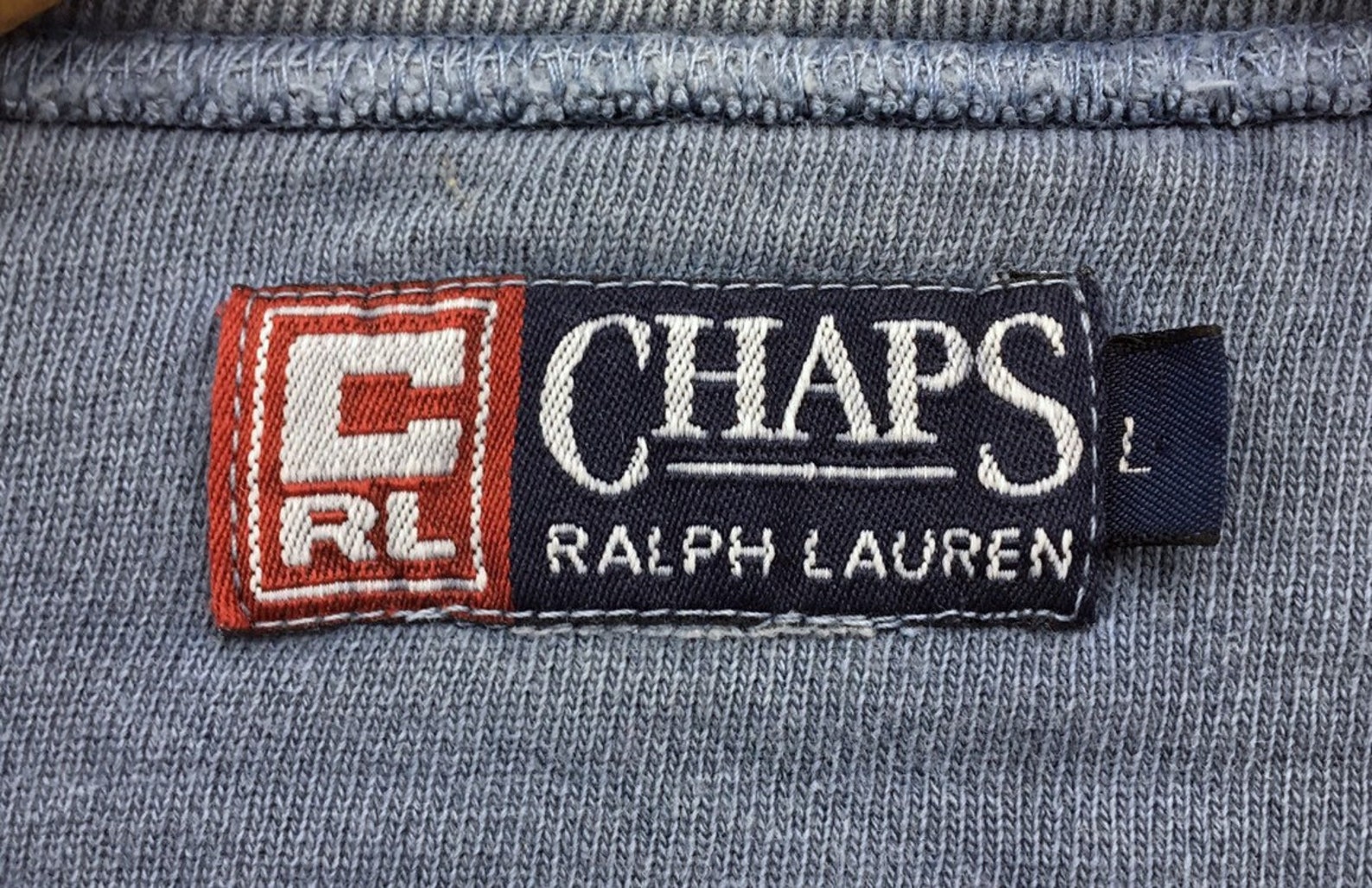 CHAPS RALPH LAUREN Crewneck Sweatshirt Small Logo Spell Out - Etsy