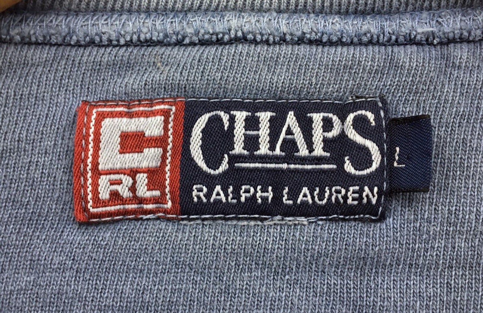 CHAPS RALPH LAUREN Crewneck Sweatshirt Small Logo Spell Out Etsy