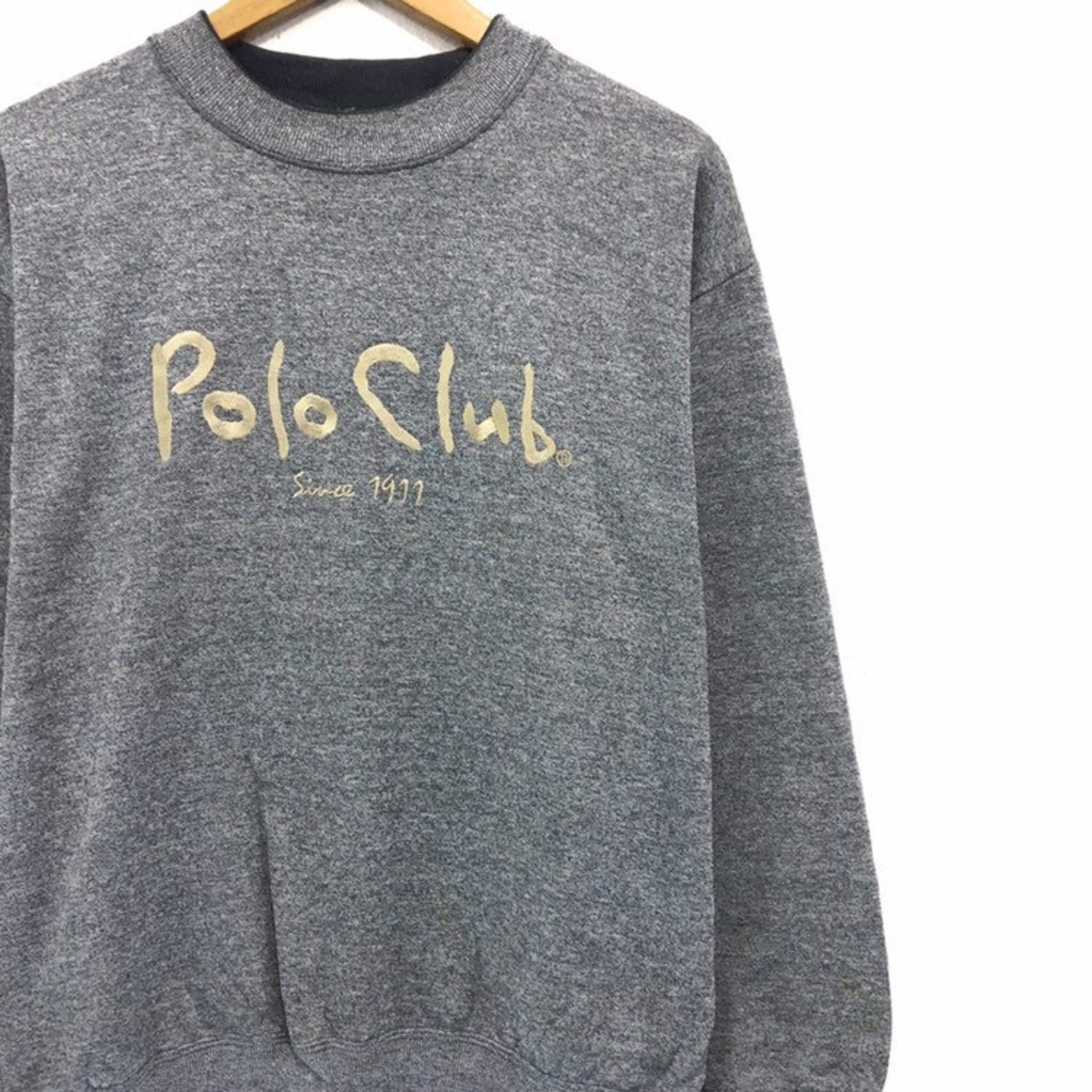 POLO CLUB Crewneck Sweatshirt Jumper Embroidery Big Logo Spell | Etsy