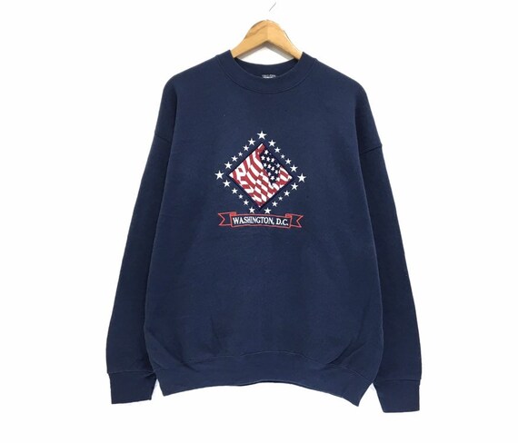 Vintage 90s Washington DC Crewneck Sweatshirt Big