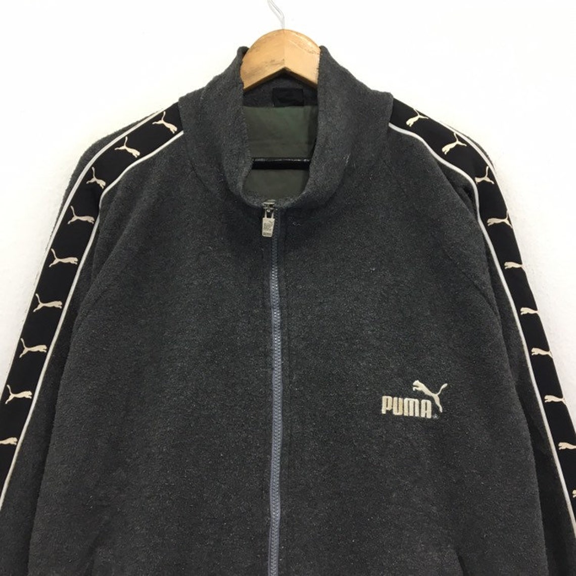 puma tape tie waist crew sweatshirt