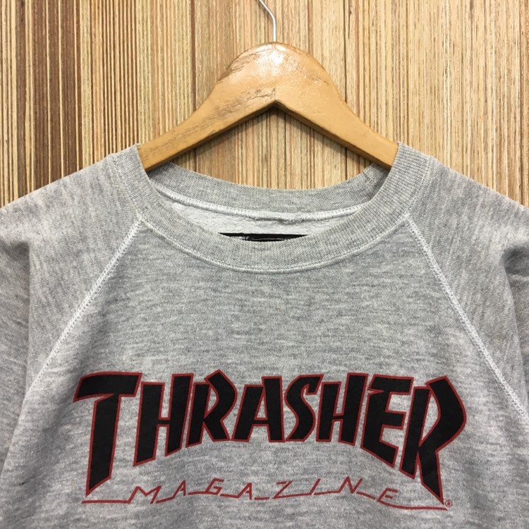Vintage 80s THRASHER MAGAZINE Crewneck Sweatshirt Big Logo | Etsy