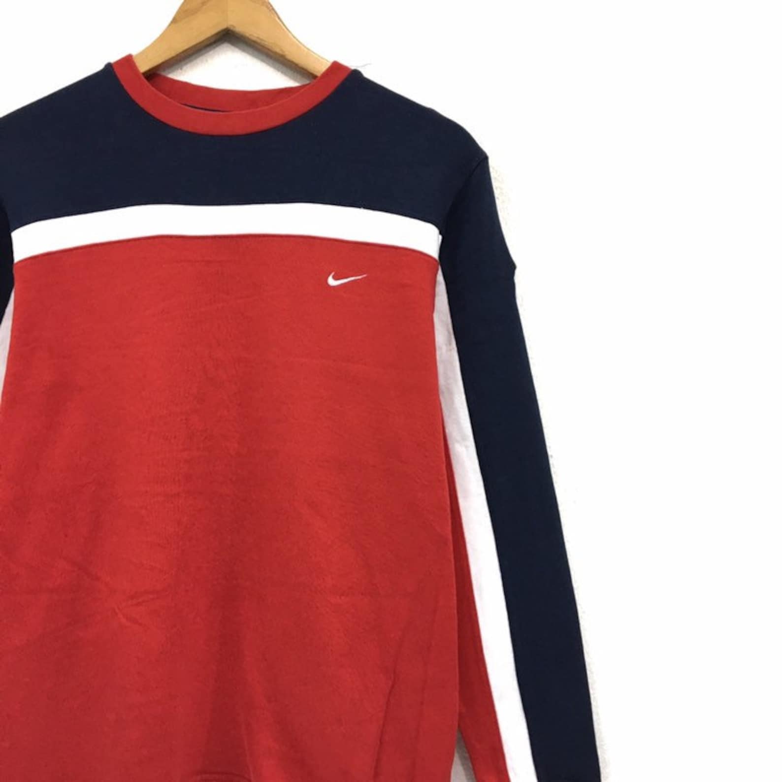 NIKE Multicolour Crewneck Sweatshirt Jumper Embroidery Small | Etsy