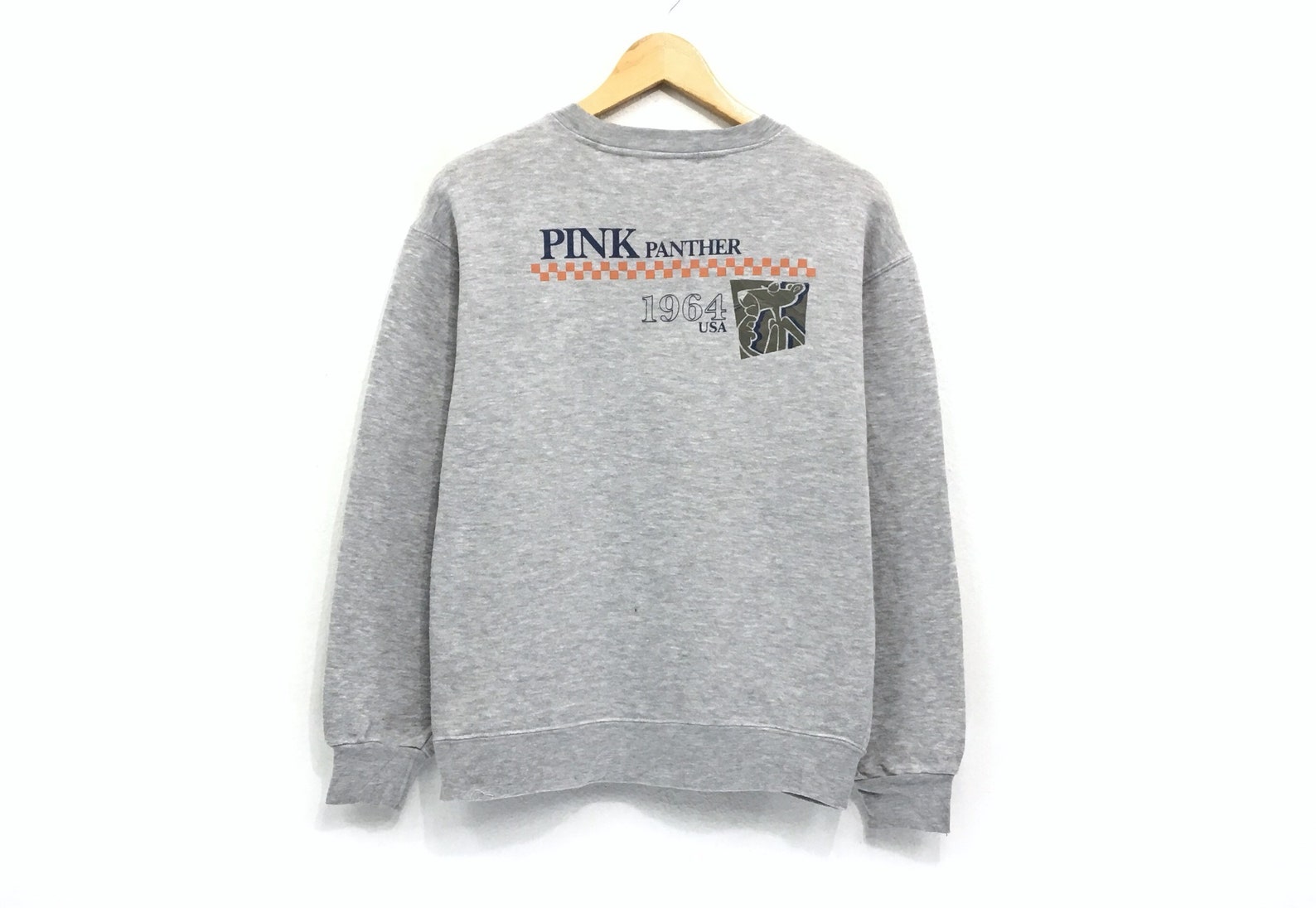 PINK PANTHER Crewneck Sweatshirt Jumper Big Logo Print | Etsy