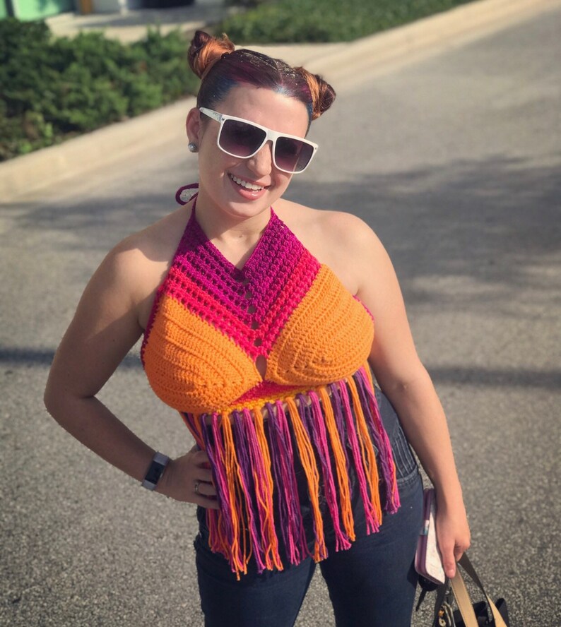 Sunset Mermaid Crop